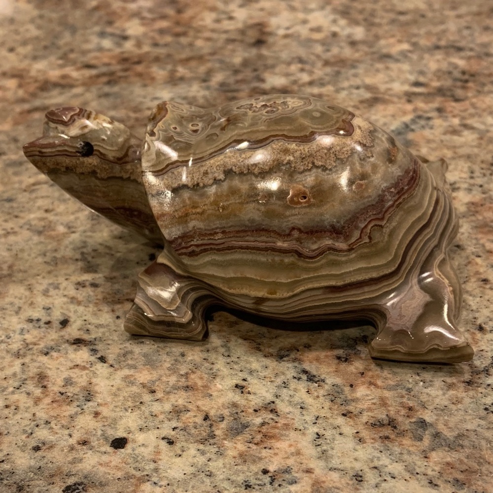 Carved Marble Turtle